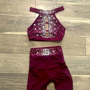 Maroon dance costume